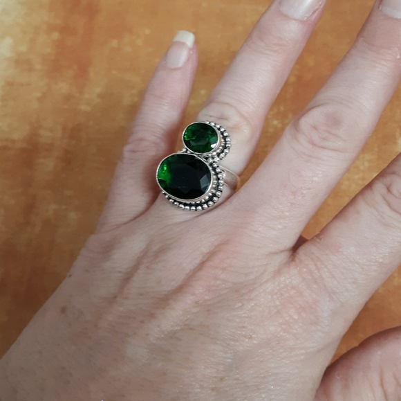 New Chrome Diopside 925 Silver Ring. - Picture 5 of 9